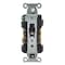 Hubbell Wiring Device-Kellems Straight Blade Receptacle, 5-20R, 20 A, 125V AC, 2 Pole, 3 Wire, Grounded BR20C2BLK - alternate 4